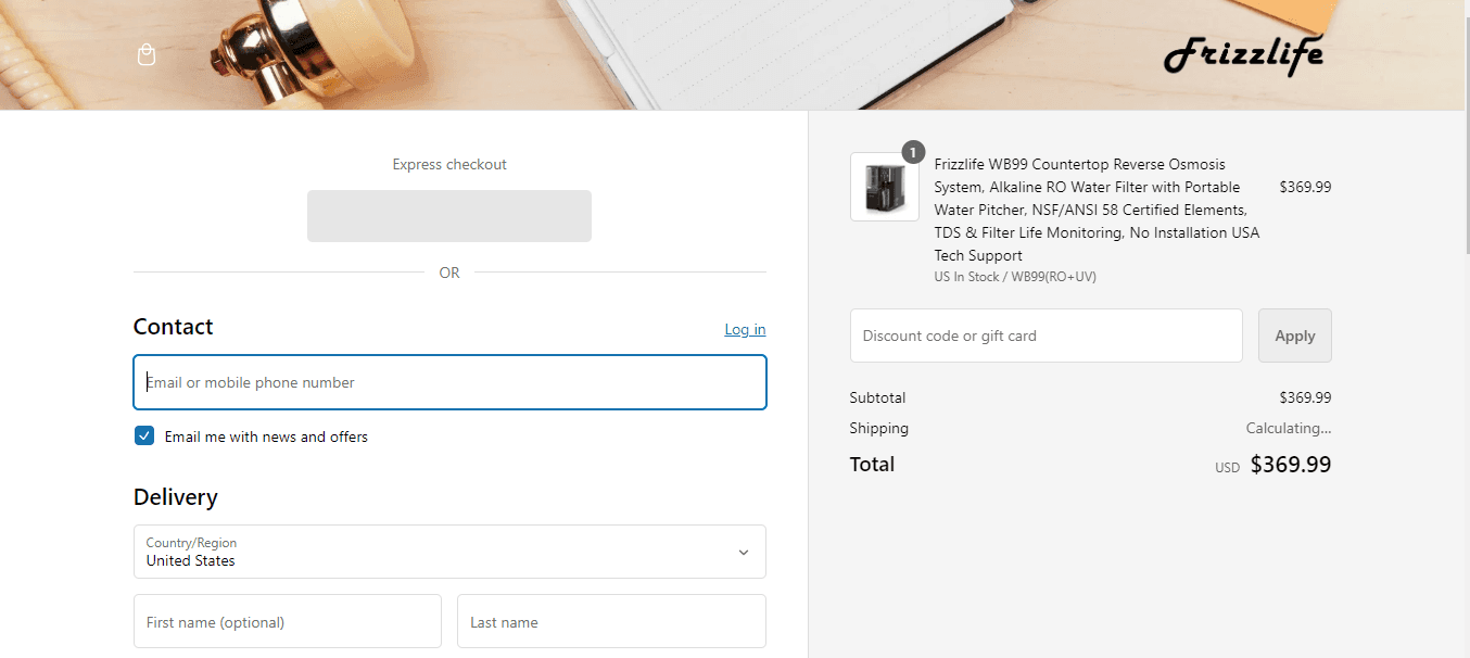 How to apply Frizzlife coupon code
